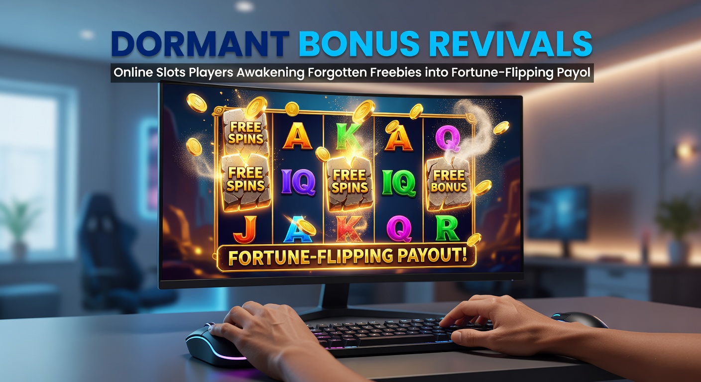 Close-up of slot machine screen during bonus revival, coins cascading as forgotten free spins trigger a mega jackpot payout